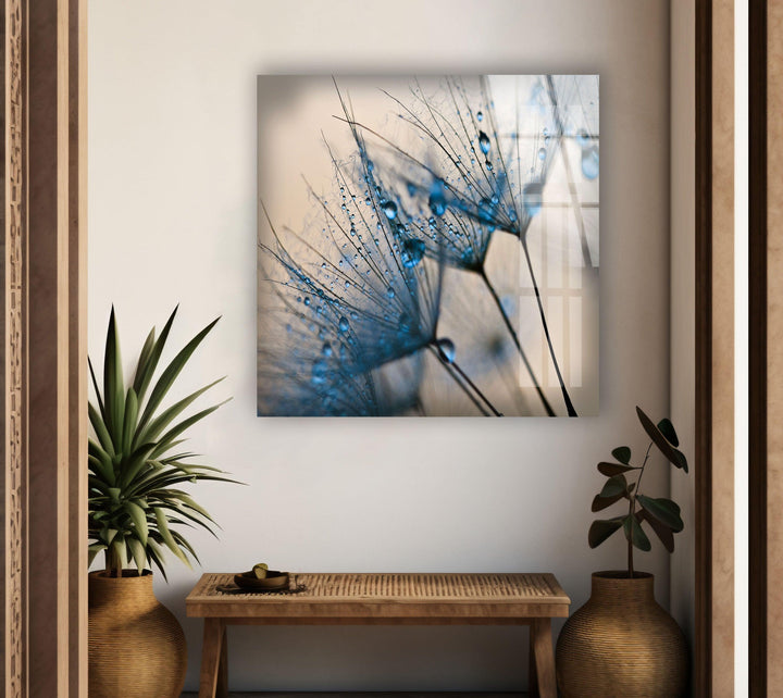 Blue Dandelion Flower Tempered Glass Wall Art - MyPhotoStation - Discover the perfect Glass Wall Art for your home. Our selection includes abstract glass art, glass panel art, and vibrant photo prints on glass. Customize your decor with beautiful glass wall pictures and tempered glass wall art. Free shipping and secure packaging on all orders.