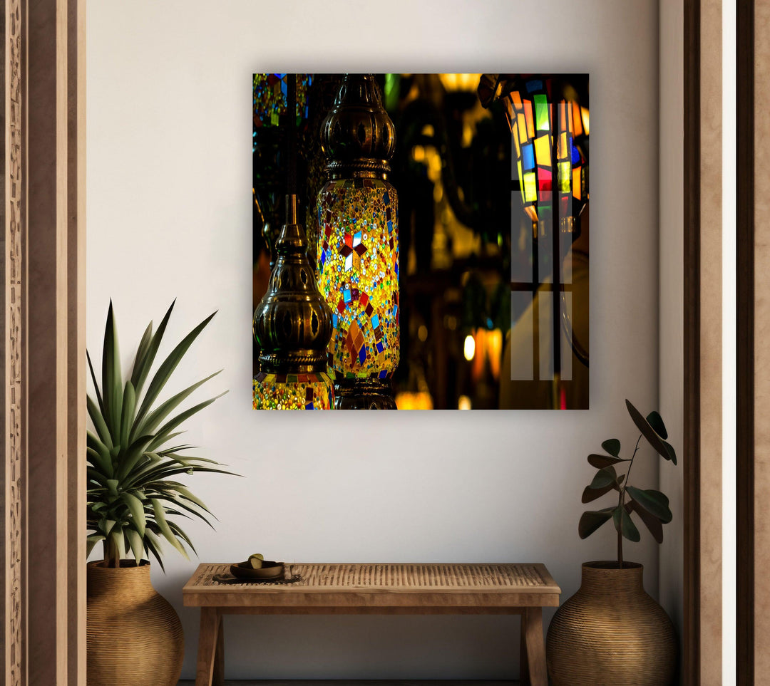 Natural And Vivid Stained Glass Wall Art print on glass, glass printed photos