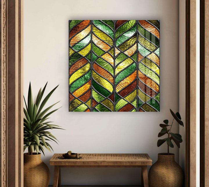 Green Stained Glass Wall Art glass image printing, glass prints from photos