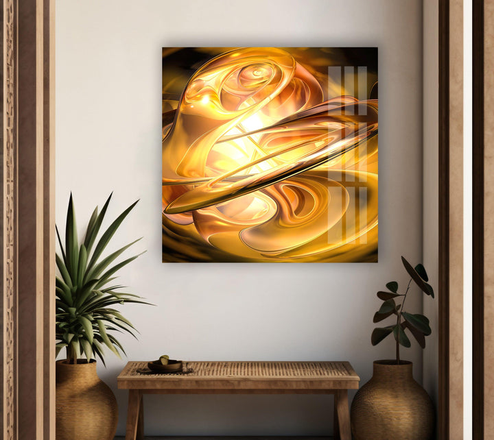 Ganesh glass wall decor