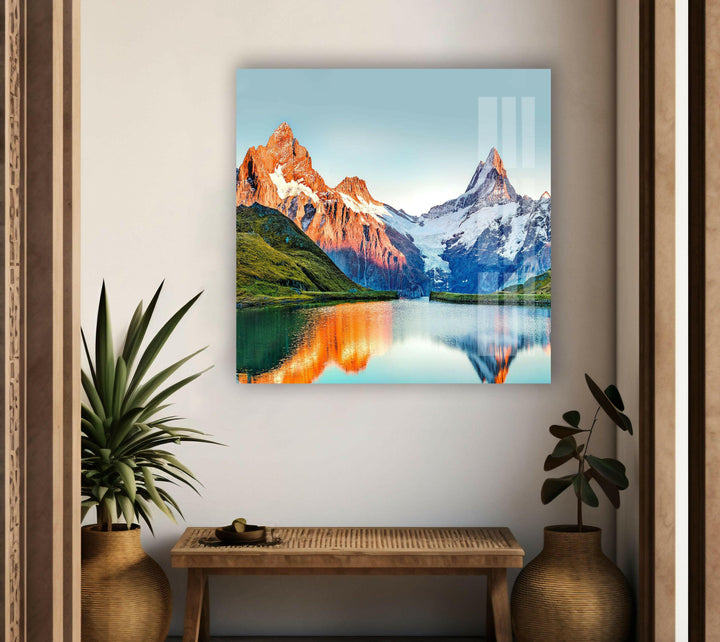 Vibrant Nature Scenery Captured on Glass – Perfect for Modern Decor
