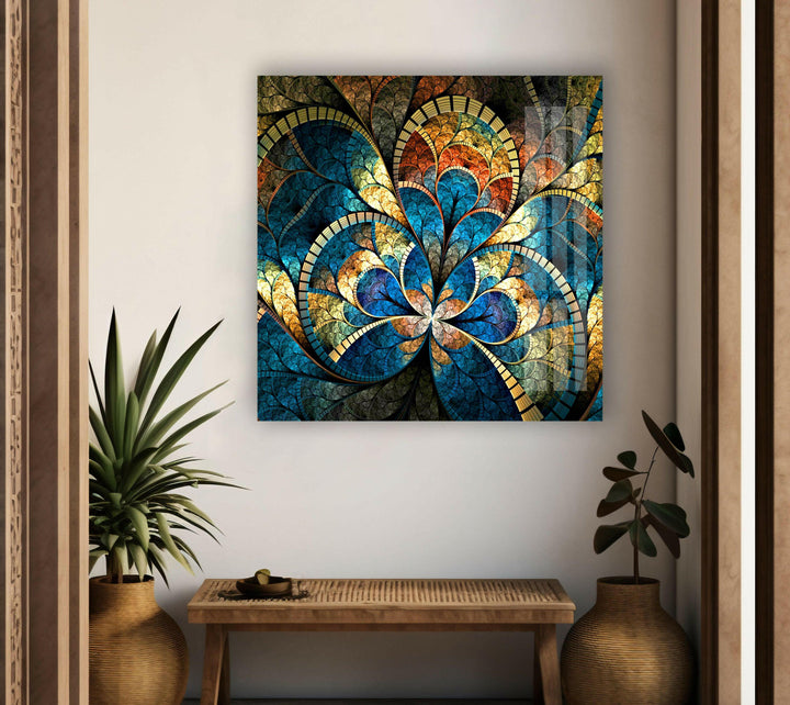 Oversized Abstract Glass Wall Art Decor