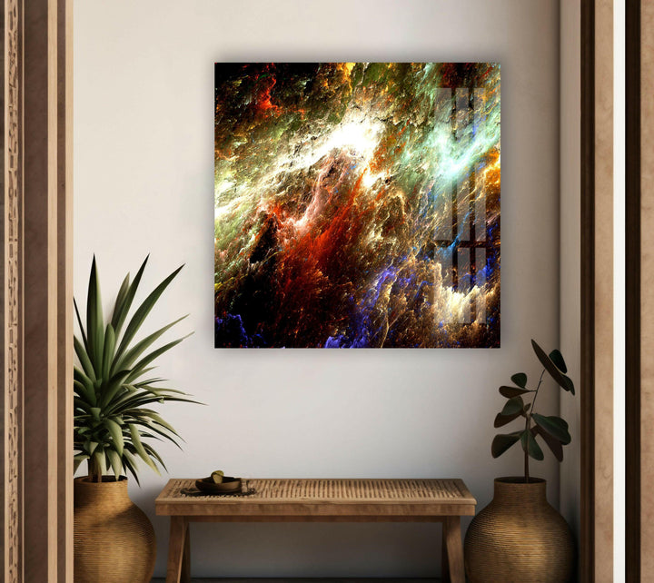 Oversized Abstract Glass Wall Art Decor