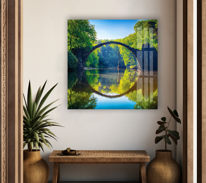 Glaswandkunst „Teufelsbrücke“