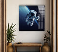 Astronaut Space Tempered Glass Wall Art