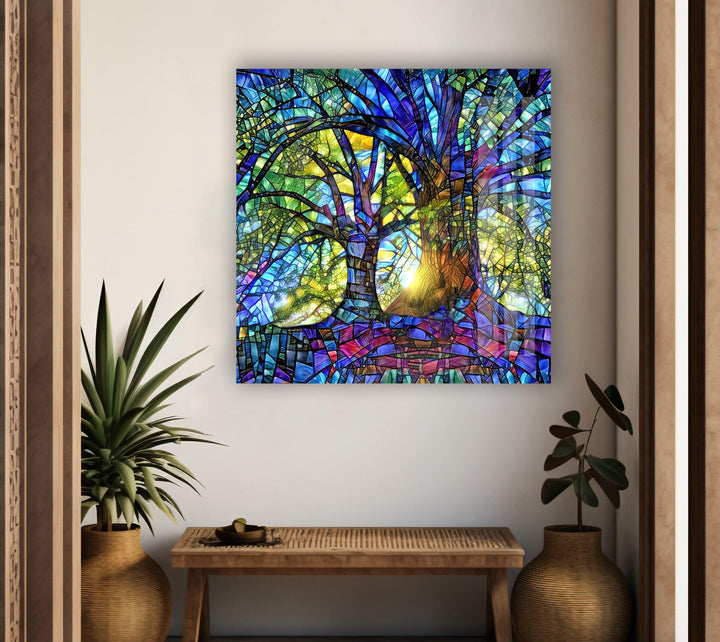 Blue Life of Tree Cool Wall Art & Glass Printing