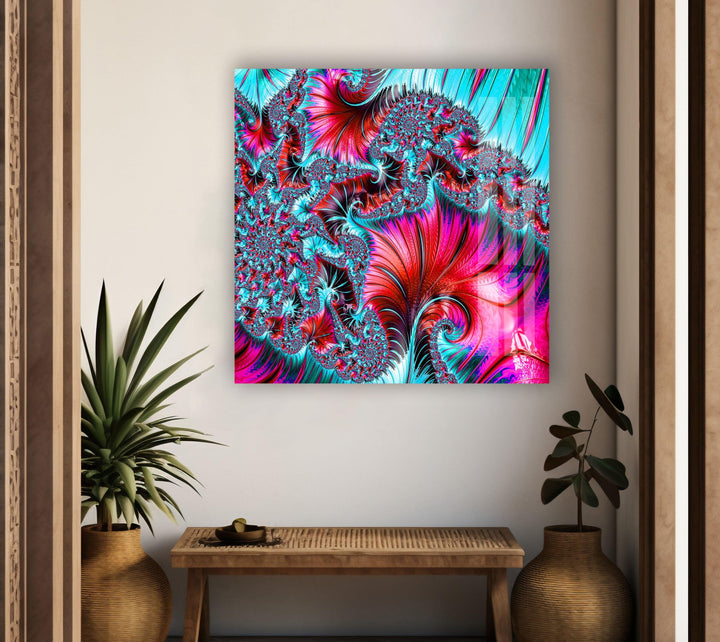 Beautiful abstract background for glass wall decor