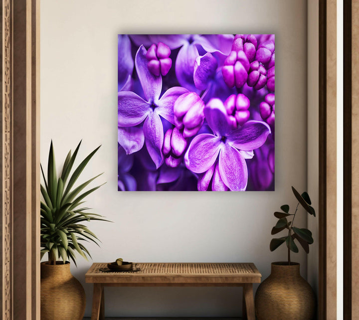 Purple Lilac Glass Wall Art, art glass wall art, glass wall art pictures