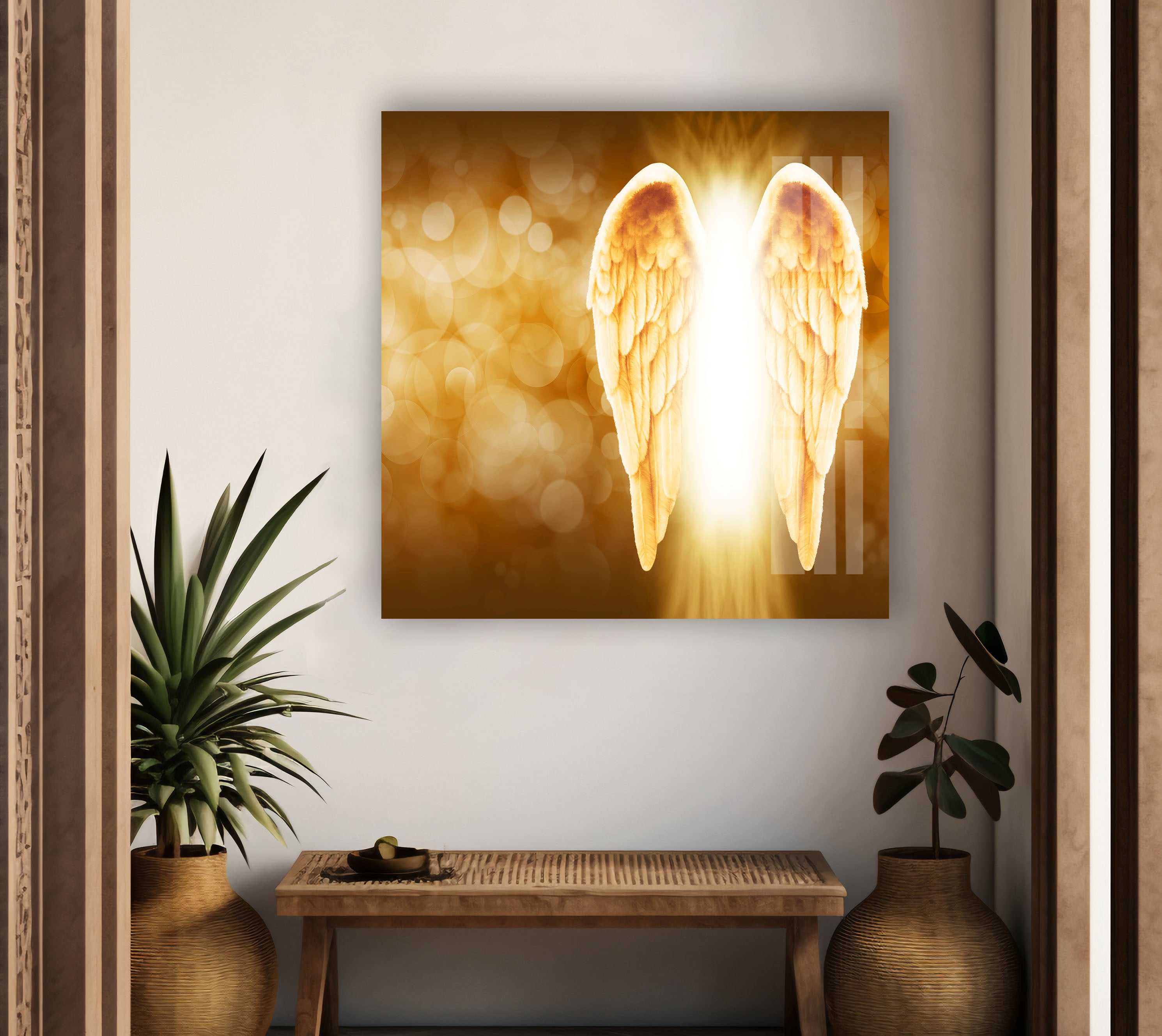 Angel Tempered Glass Wall Art