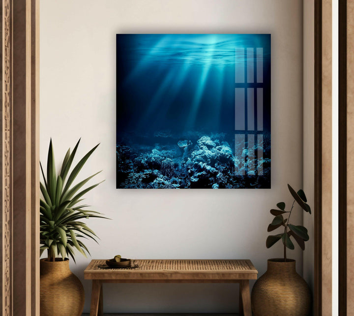 The Beauty of the Ocean’s Depths – A Striking Glass Print

