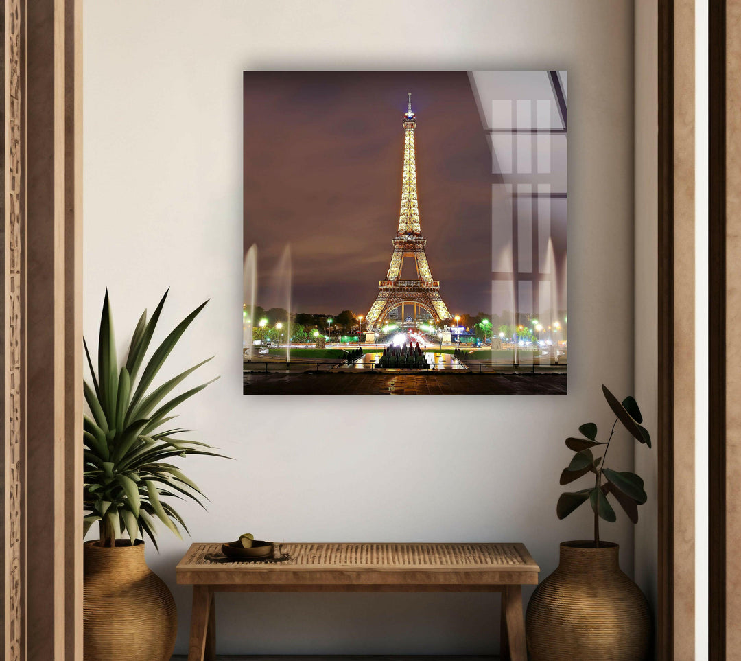 Paris Eiffel Tower Glass Wall Art, glass photo prints, glass picture prints