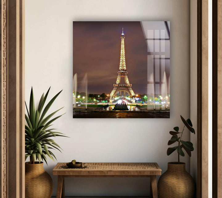 Paris Eiffel Tower Glass Wall Art, glass photo prints, glass picture prints