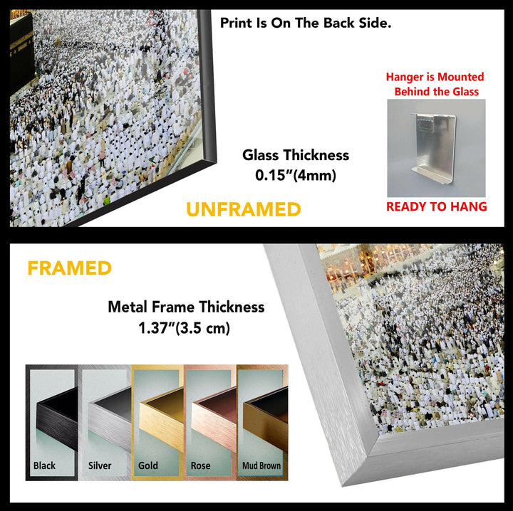 Mecca Al Haram Kaaba Tempered Glass Wall Art - MyPhotoStation