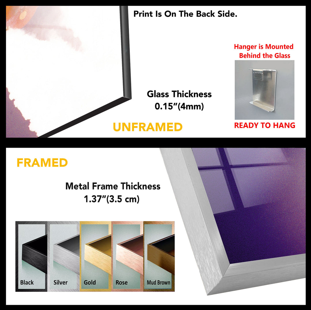 Space Shuttle Glass Wall Art, glass pictures for Wall, glass prints wall art