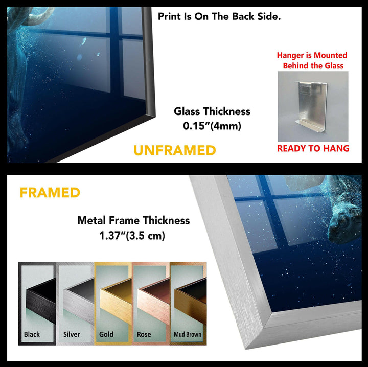 Elephant Tempered Glass Wall Art - MyPhotoStation