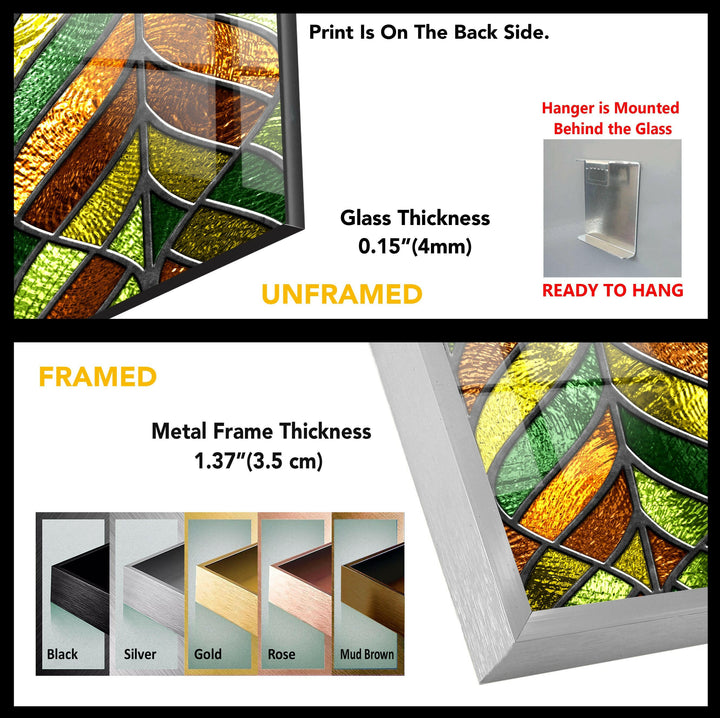 Green Stained Glass Wall Art