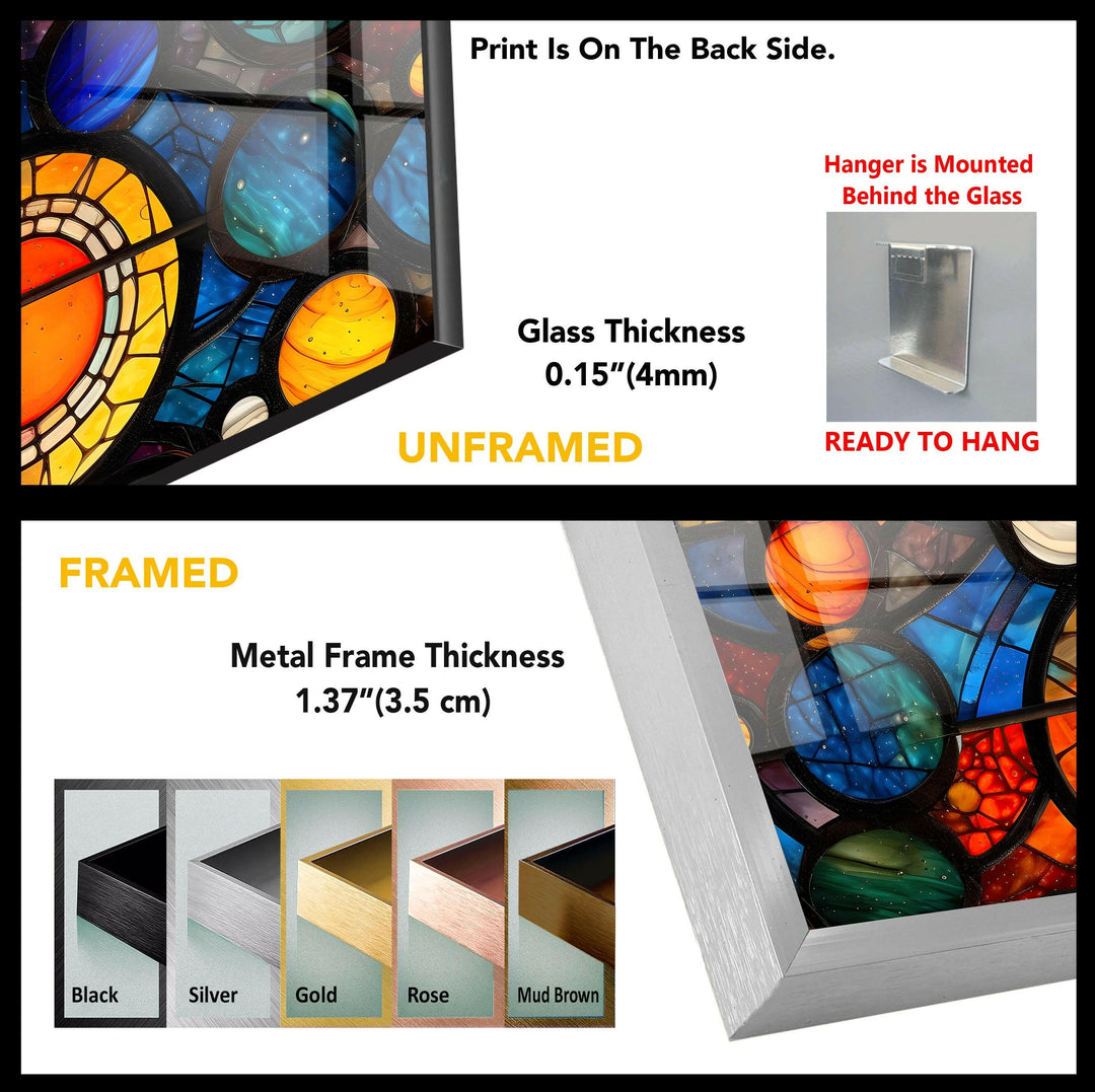 Glasmalerei-Wandbilder aus Kirchenmalerei