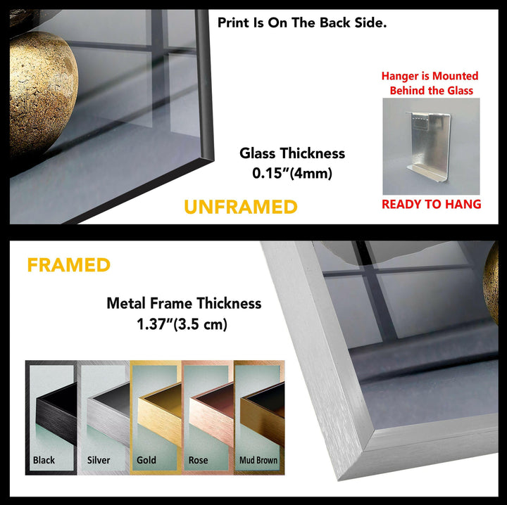 Zen Spa Stones Decor Tempered Glass Wall Art - MyPhotoStation