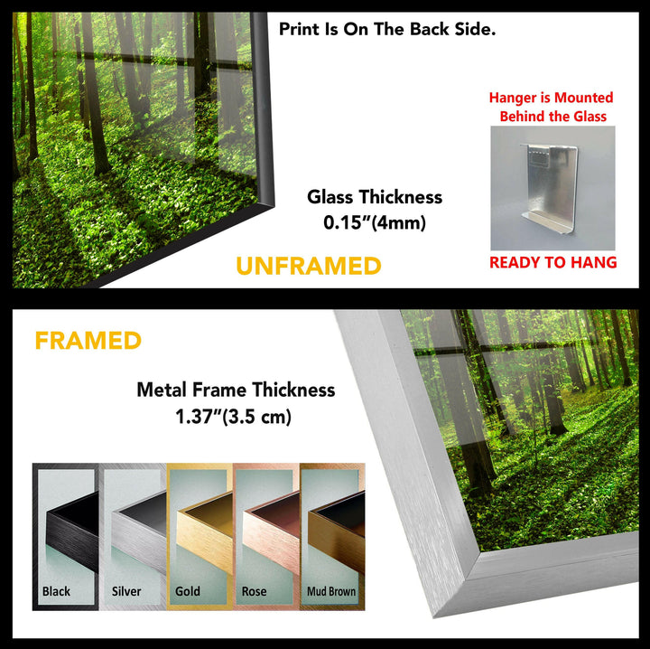 Forest Landscape Tempered Glass Wall Art - MyPhotoStation