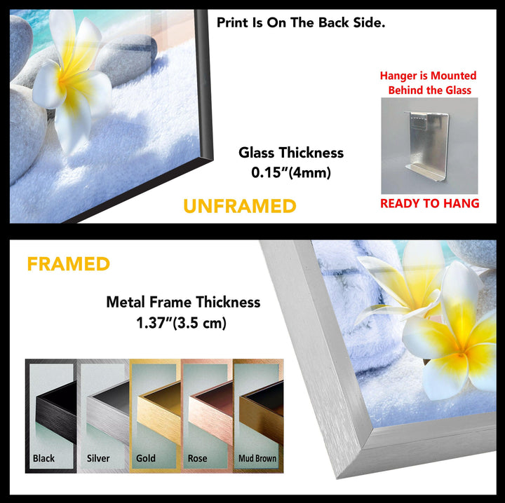 Zen Stones Relaxing Spa Tempered Glass Wall Art - MyPhotoStation