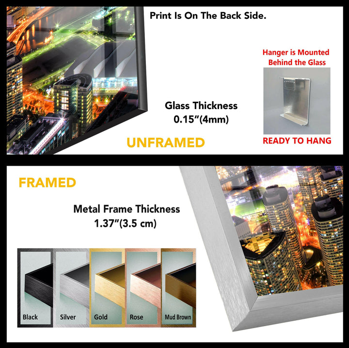 Yokohama Landscape Glass Wall Art