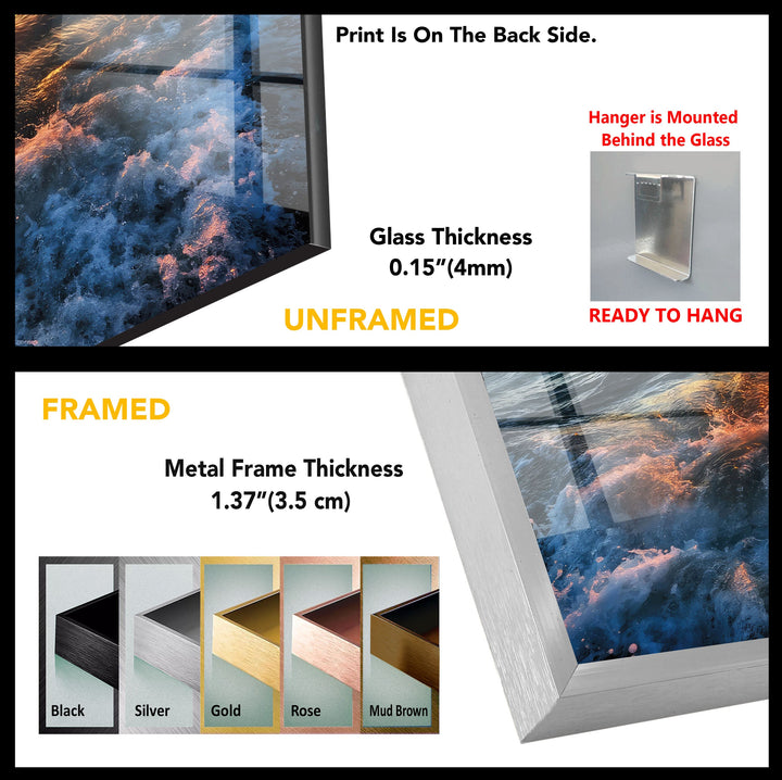 Sunset View  Tempered Glass Wall Art - MyPhotoStation
