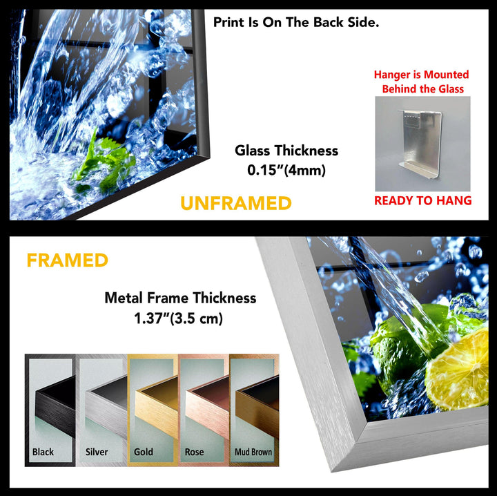 Cocktail-Getränke-Glas-Wandkunst