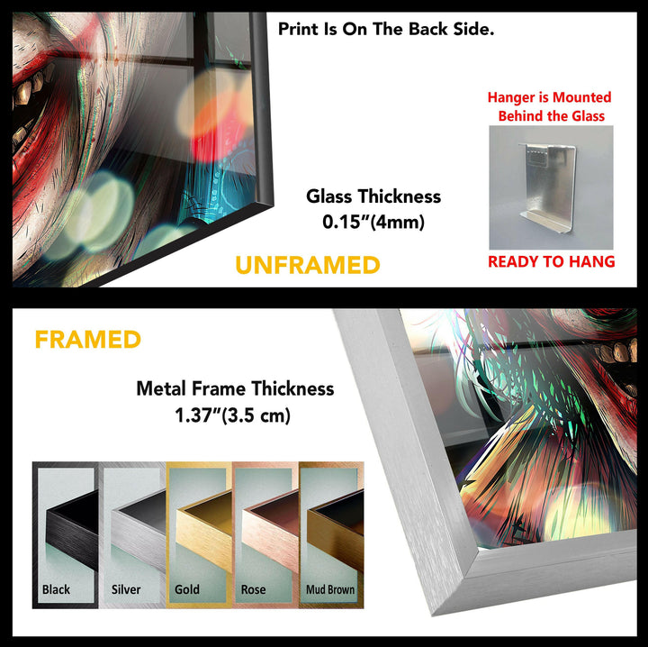 Joker Decorative Tempered Glass Wall Art - MyPhotoStation