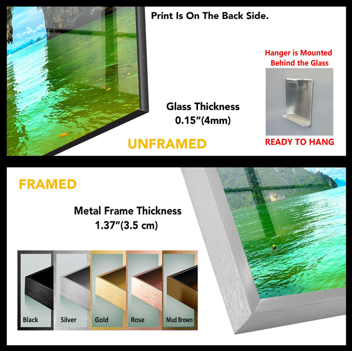 James Bond Island Glass Wall Art – A Tropical Thai Seascape