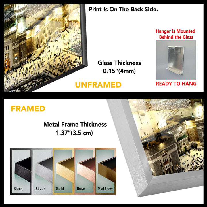 Kaaba Tempered Glass Wall Art - MyPhotoStation
