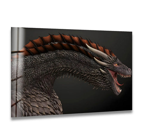 Fierce Dragon: A powerful dragon captured in stunning detail, perfect for bold home decor.
