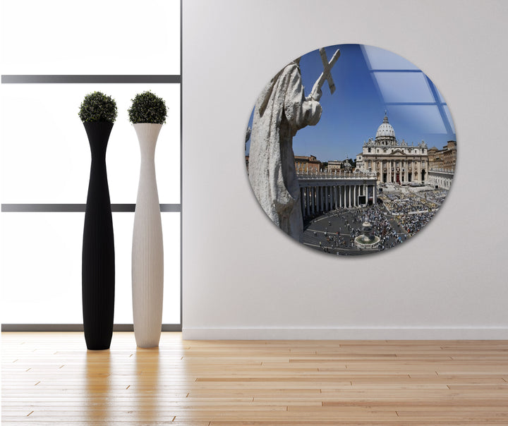 Glaswandkunst in der Vatikanstadt – Petersdom und Petersplatz