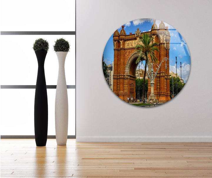 Barcelona Arch Glaswandkunst – Arc de Triomf Historisches Wahrzeichen