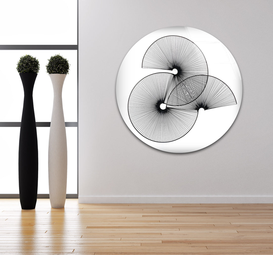 Black and White Modern Geometric Design - A Touch of Elegance for Your Home
