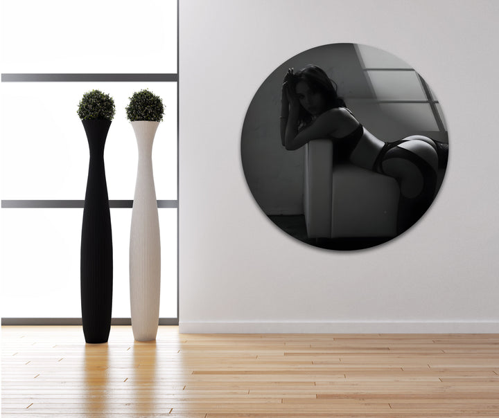 Verführerisches Schwarz-Weiß-Boudoir – Sinnliche Kunstfotografie