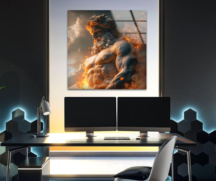 Zeus Glass Wall Art Glass Printing Wall Art, Print photos on glass

