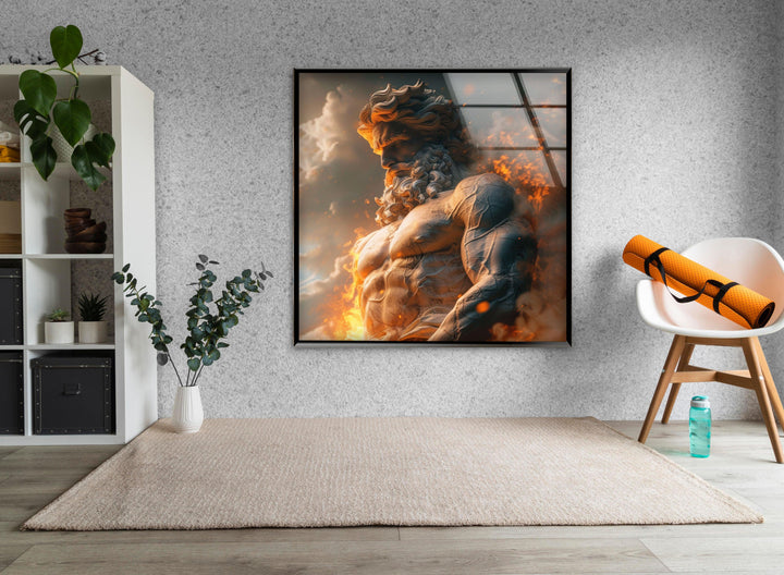 Zeus Glass Wall Art large glass photo prints, glass wall photos
