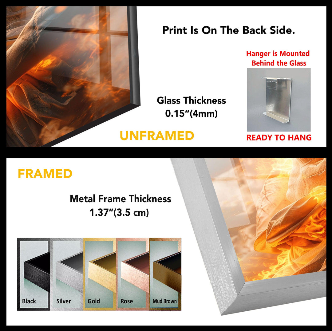 Zeus Glass Wall Art