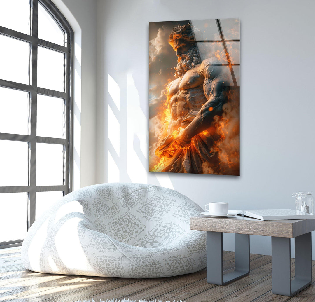 Zeus Glass Wall Art glass wall decor, glass wall art decor
