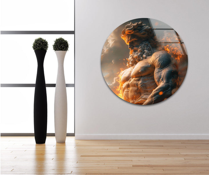Zeus Glass Wall Art glass photo prints, glass picture prints
