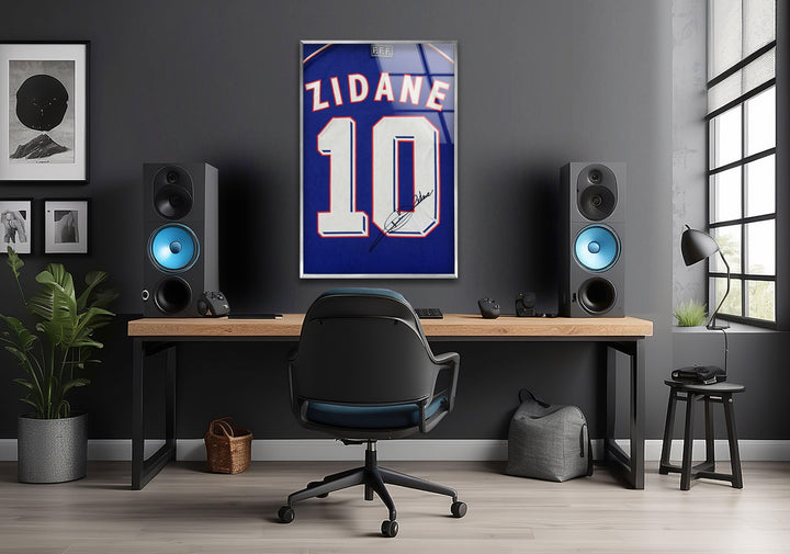 Zidane Glass Wall Art Glass Printing Wall Art, Print photos on glass
