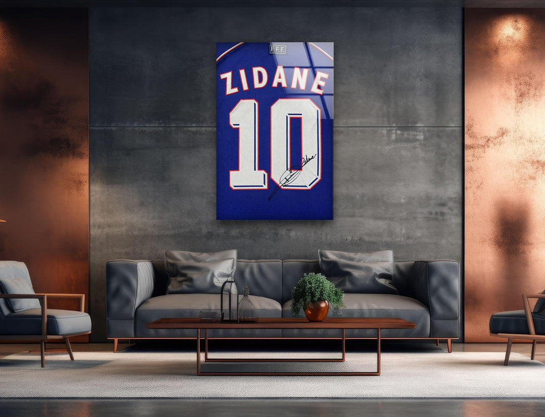 Zidane Glass Wall Art glass photo prints, glass picture prints
