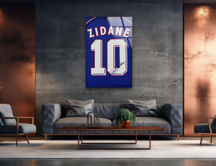 Zidane Glass Wall Art glass photo prints, glass picture prints
