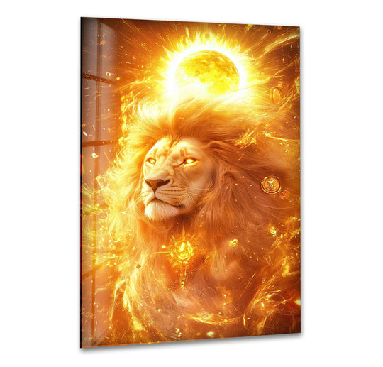 Zodiac Goddess Glass Wall Art glass art painting, glass art for the Wall
