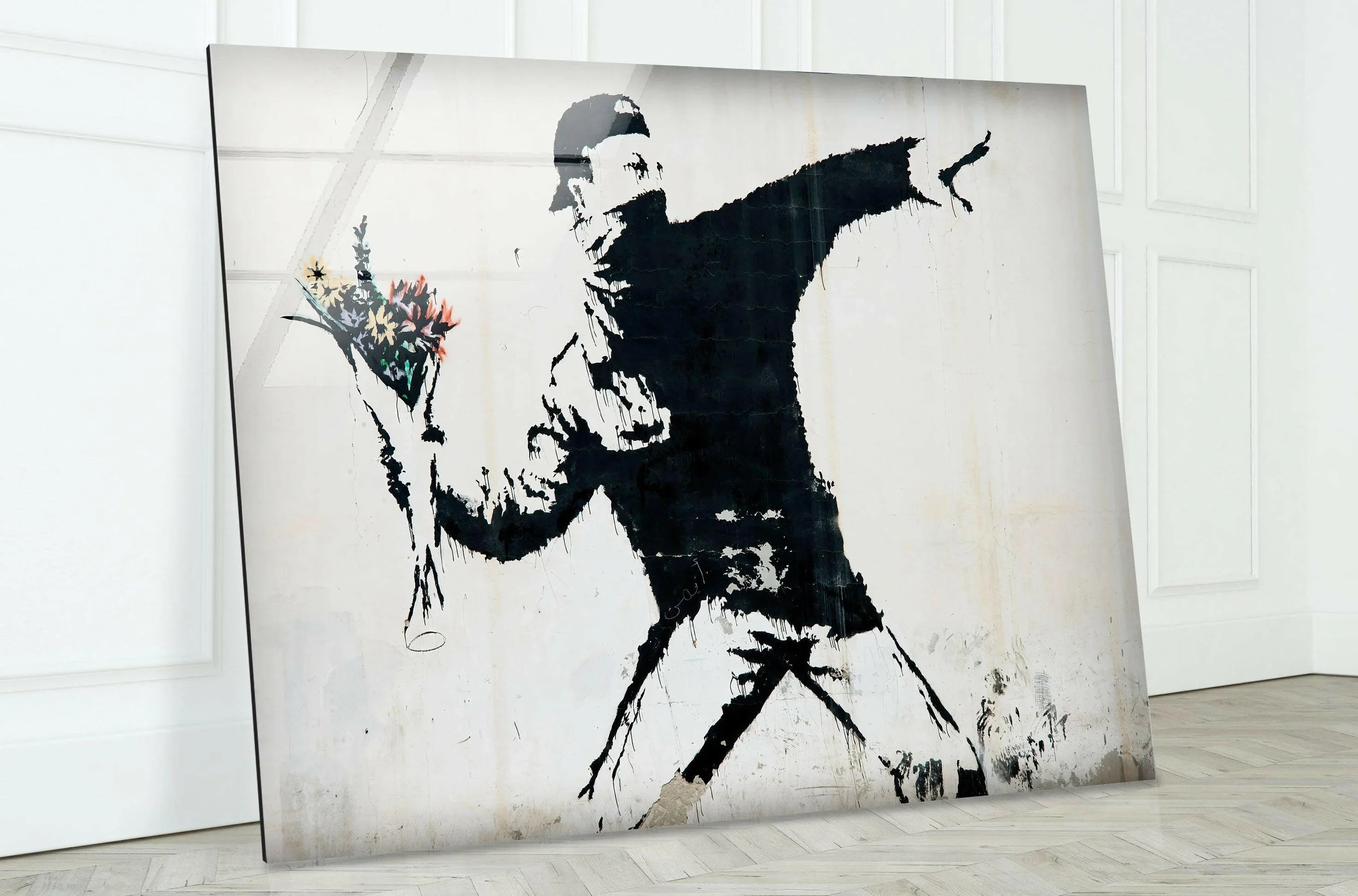 Flower Thrower Banksy Art & Wall Decor | Urban Style Wall Art for