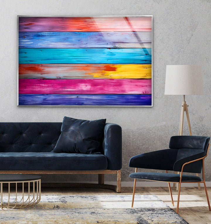 Colorful Woods Glass Wall Art custom glass photo prints, large glass prints