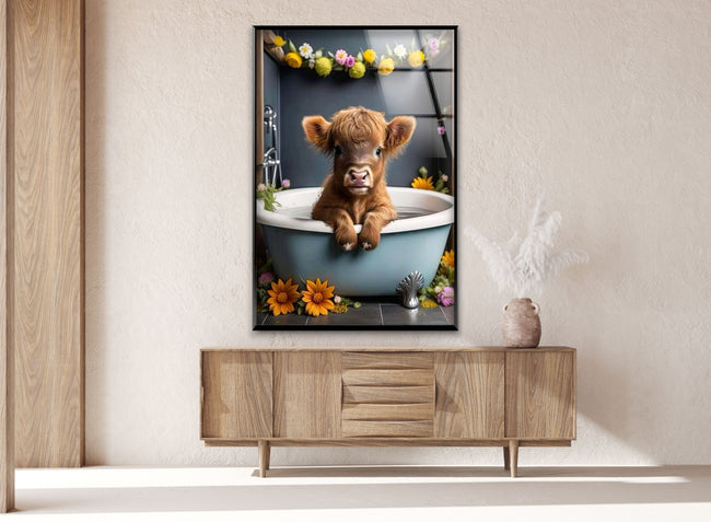 a picture of a baby bear in a bathtub