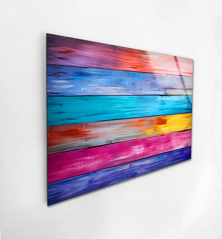 Colorful Woods Glass Wall Art glass pictures for Wall, glass prints wall art
