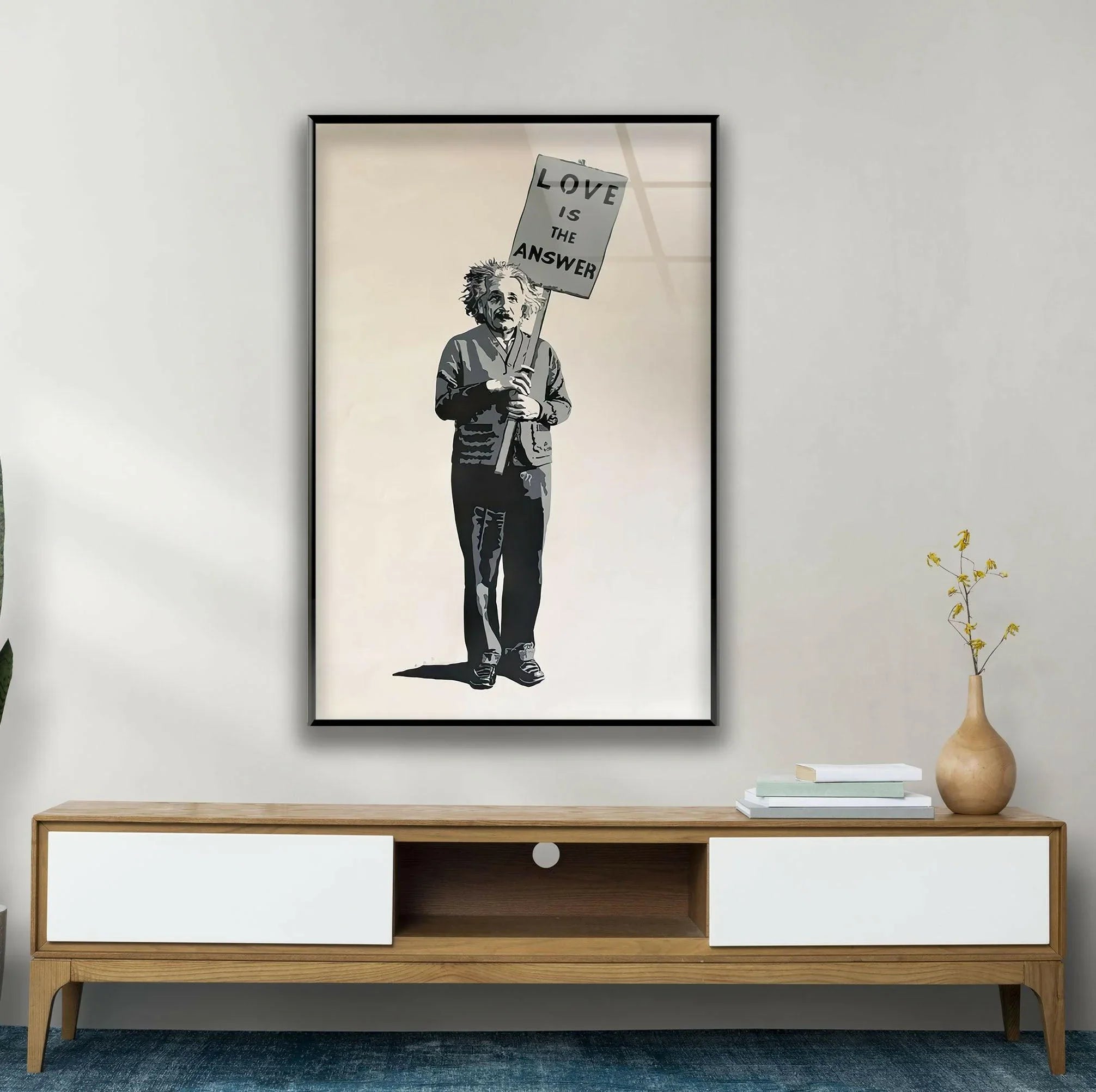 Einstein Love is the Answer Banksy Wall Art Prints | Street Art