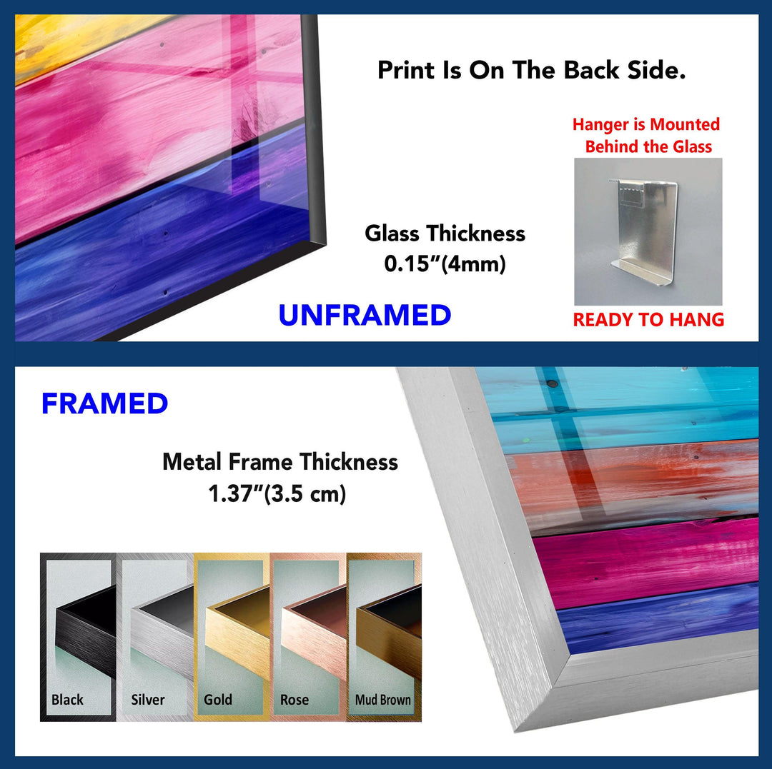 a picture of a metal frame with different colors